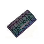 Women Luminous PU Geometric Wallet Ladies - Image 2